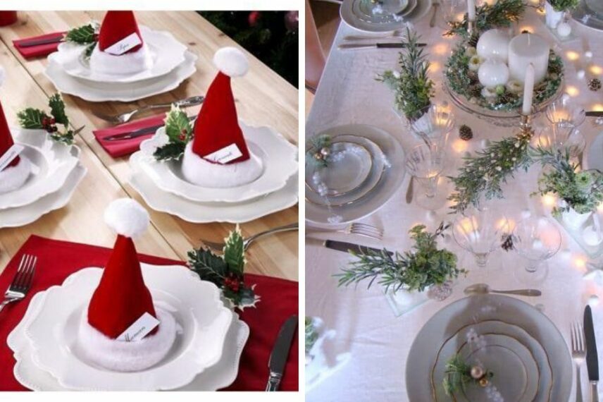 17 lindas ideias para enfeites de mesa de Natal.  Você pode fazer isso sozinho!
