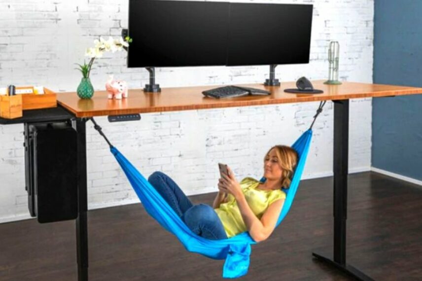 Graças a esta rede, cada pausa no escritório pode ser muito mais relaxante do que uma soneca no sofá