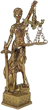 Deusa da Justiça themis Decorativa de resina 14,5 cm